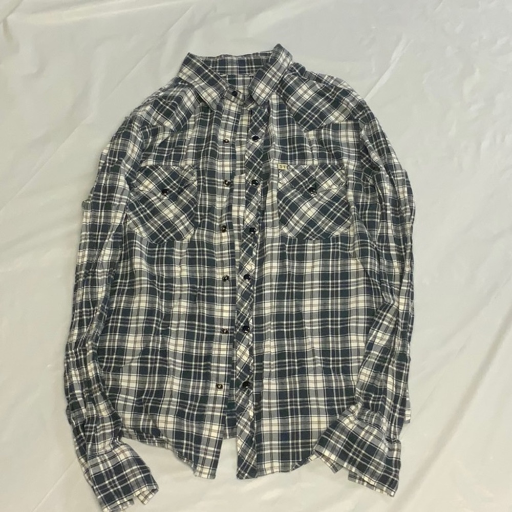 Salt Valley Plaid Long Sleeve Button-down Shirt